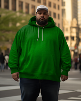 Men's Green Plus Size Hoodie&Pants